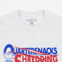 Quartersnacks Shredding T-Shirt - Ash Grey thumbnail