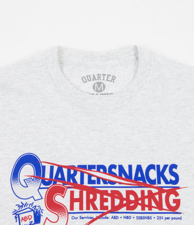 Quartersnacks Shredding T-Shirt - Ash Grey