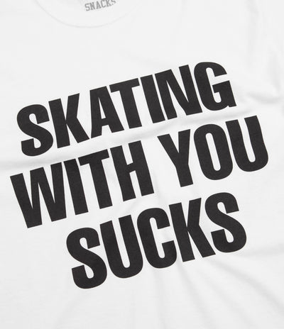Quartersnacks Skating With You T-Shirt - White