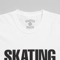 Quartersnacks Skating With You T-Shirt - White thumbnail
