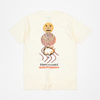 Quartersnacks Smokers Warning Snackman T-Shirt - Natural thumbnail