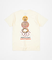 Quartersnacks Smokers Warning Snackman T-Shirt - Natural