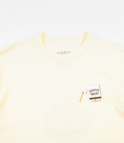 Quartersnacks Smokers Warning Snackman T-Shirt - Natural