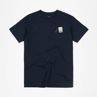 Quartersnacks Smokers Warning Snackman T-Shirt - Navy thumbnail