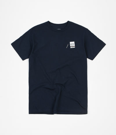 Quartersnacks Smokers Warning Snackman T-Shirt - Navy