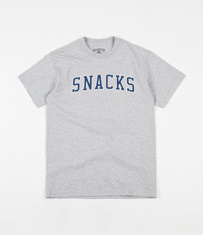 Quartersnacks Snacks Varsity T-Shirt - Heather Grey