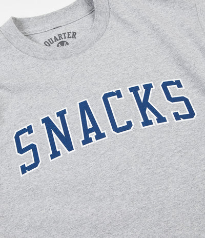 Quartersnacks Snacks Varsity T-Shirt - Heather Grey