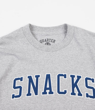 Quartersnacks Snacks Varsity T-Shirt - Heather Grey