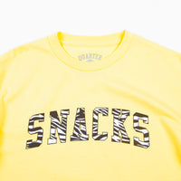 Quartersnacks Snacks Varsity T-Shirt - Light Yellow thumbnail