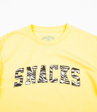 Quartersnacks Snacks Varsity T-Shirt - Light Yellow