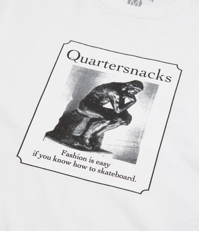 Quartersnacks Thinker T-Shirt - White