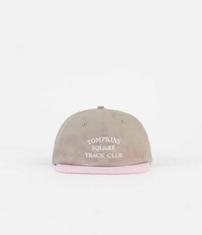 Quartersnacks Track Club Cap - Tan / Pink