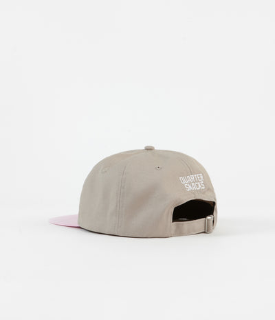 Quartersnacks Track Club Cap - Tan / Pink