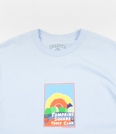 Quartersnacks Track Club Postcard T-Shirt - Powder Blue