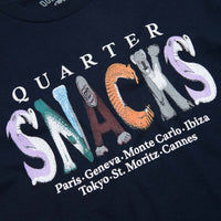 Quartersnacks Jungle Animals T-Shirt in Navy thumbnail