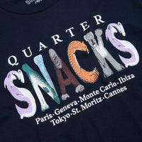 Quartersnacks Jungle Animals T-Shirt - Navy thumbnail