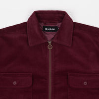 Quasi Corduroy Shirt Jacket - Burgundy thumbnail