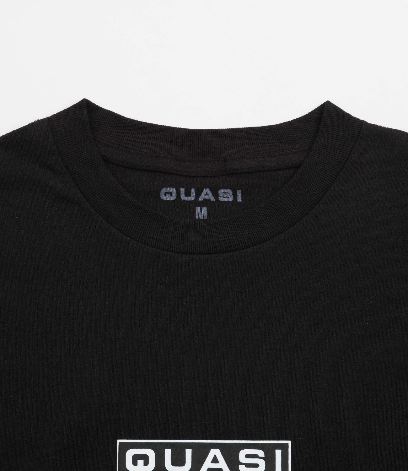 Quasi Mini Bar Logo T Shirt Black Flatspot