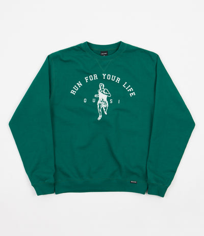 Quasi Run Crewneck Sweatshirt - Spruce