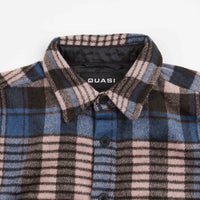 Quasi Screen Long Sleeve Flannel Shirt - Puce thumbnail