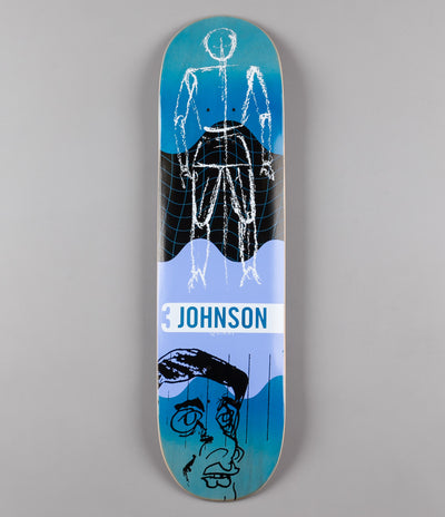 Quasi Skateboards Johnson Futuro (One) Deck - Blue Fade - 8.125"