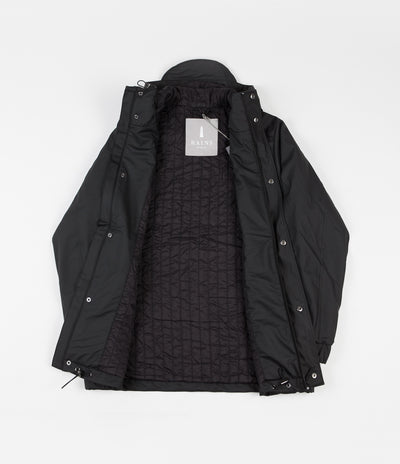 Rains Quilted Parka - Black