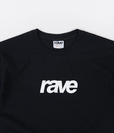 Rave Puff Logo T-Shirt - Black