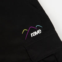 Rave Summit Cargo Shorts - Black thumbnail