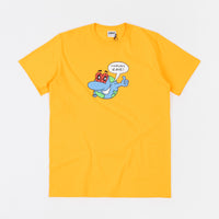 Rave Zonked Planet T-Shirt - Yellow Gold thumbnail