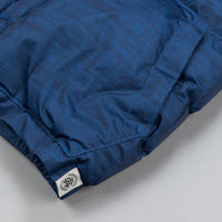 Reigning Champ X Crescent Down Works Printed Poly Down Vest Navy thumbnail