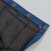 Reigning Champ X Crescent Down Works Printed Poly Down Vest Navy thumbnail