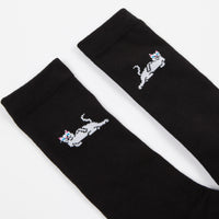 Rip N Dip Castanza Socks - Black thumbnail