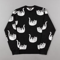 Rip N Dip Falling For Nermal Knitted Sweatshirt - Black thumbnail