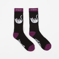 Rip N Dip Falling For Nermal Socks - Black / Grape thumbnail