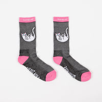 Rip N Dip Falling For Nermal Socks - Pink Knit thumbnail