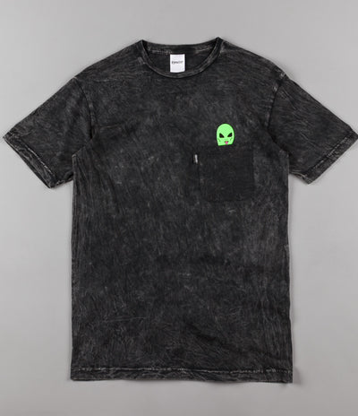 Rip N Dip Lord Alien Pocket T-Shirt - Black Mineral Wash