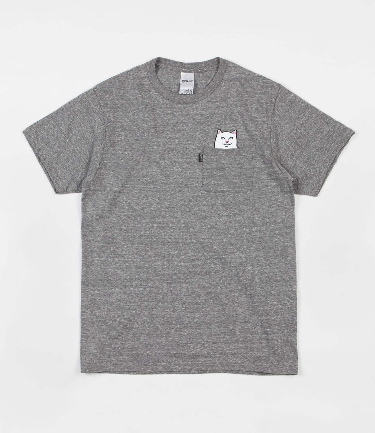 Rip N Dip Lord Nermal Pocket T Shirt Athletic Grey Flatspot
