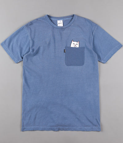 Rip N Dip Lord Nermal Pocket T-Shirt - Blue Mineral Wash