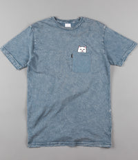 Rip N Dip Lord Nermal Pocket T-Shirt - Indigo Acid Wash