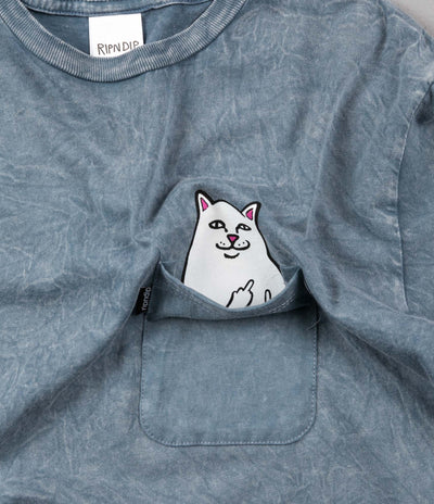 Rip N Dip Lord Nermal Pocket T-Shirt - Indigo Acid Wash