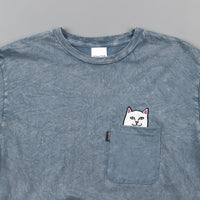 Rip N Dip Lord Nermal Pocket T-Shirt - Indigo Acid Wash thumbnail