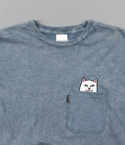 Rip N Dip Lord Nermal Pocket T-Shirt - Indigo Acid Wash