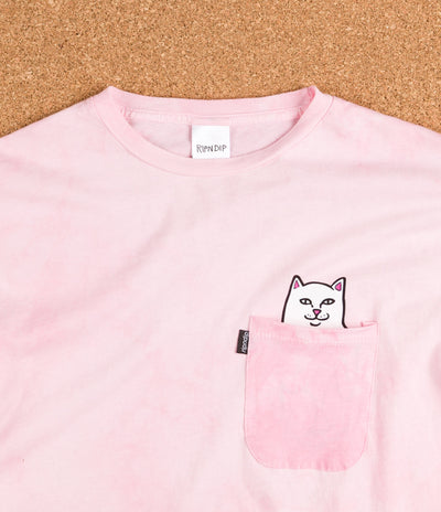 Rip N Dip Lord Nermal Pocket T-Shirt - Pink Mineral Wash