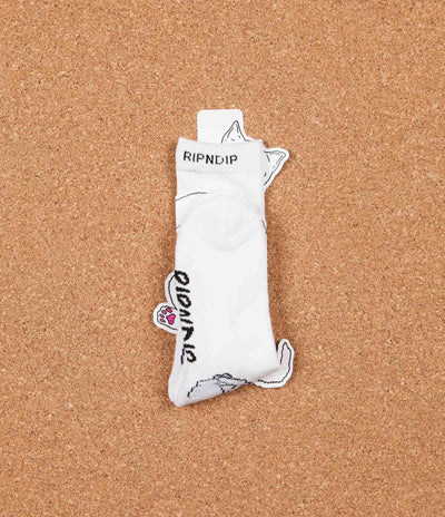 Rip N Dip Lord Nermal Socks - White