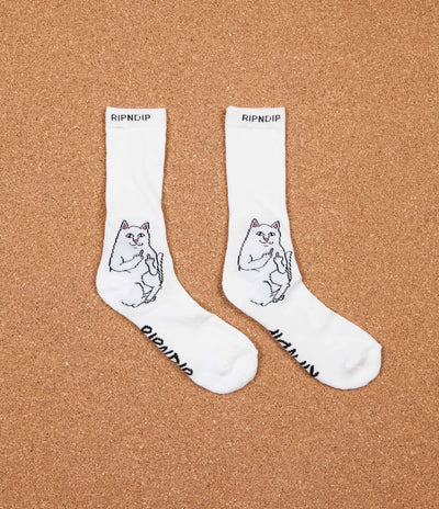 Rip N Dip Lord Nermal Socks - White