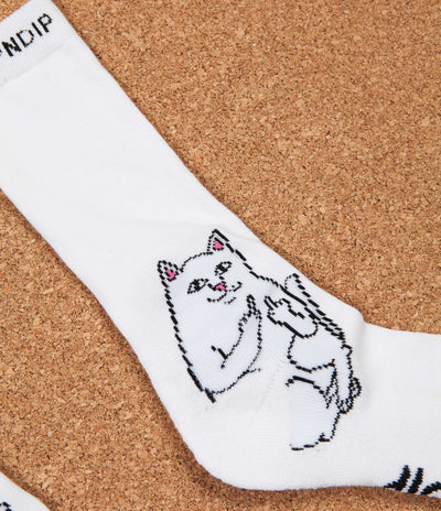 Rip N Dip Lord Nermal Socks - White