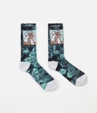 Rip N Dip Nerm Beard Socks - Teal Tie Dye