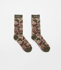 Rip N Dip Nerm Camo Socks - Army Green