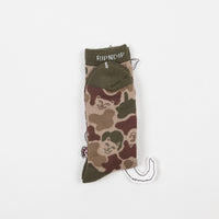 Rip N Dip Nerm Camo Socks - Army Green thumbnail