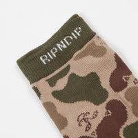 Rip N Dip Nerm Camo Socks - Army Green thumbnail